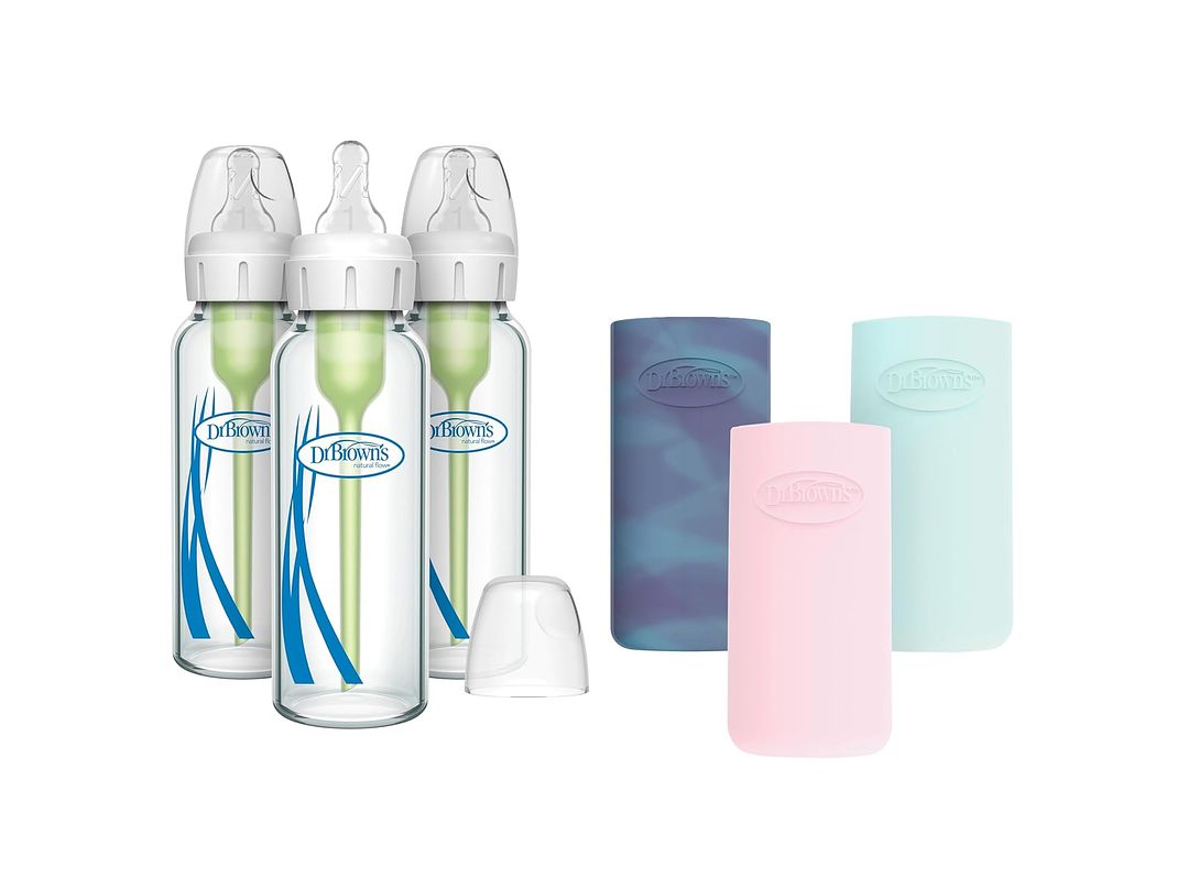 Biberon Dr Browns Vidrio Con Funda 1