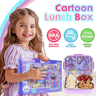 Estuche De Almuerzo Bento De Acero Inoxidable Para Niños,