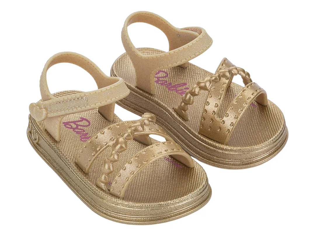 Sandalia Barbie Dorada 1