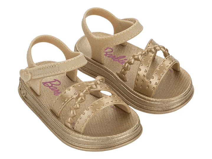 Sandalia Barbie Dorada 1