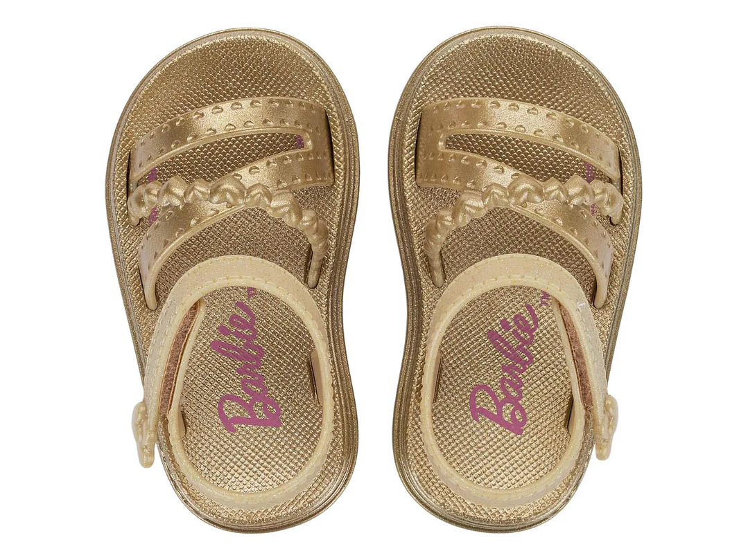 Sandalia Barbie Dorada 2