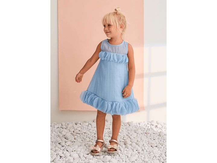 Vestido Abel&lula Celeste 3