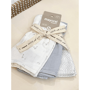 Set Muselinas Mayoral x 3