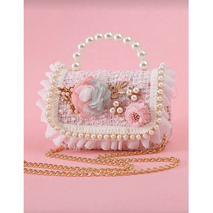 Bolso Encaje Rosa