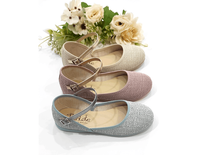 Merceditas Tokolate Lino Beige 1