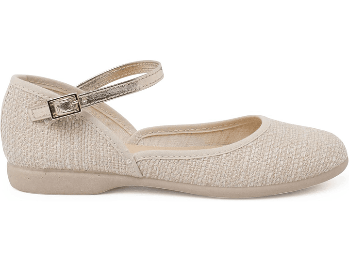 Merceditas Tokolate Lino Beige 3