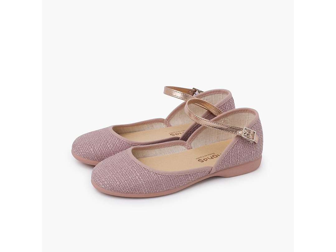 Merceditas Tokolate Lino Rosa Empolvado 2