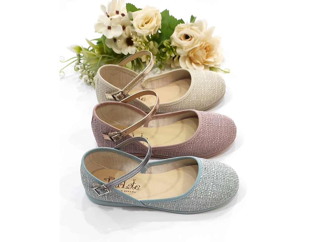 Merceditas Tokolate Lino Rosa Empolvado 1