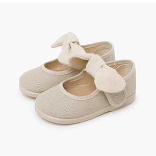 Merceditas Tokolate Lino Beige