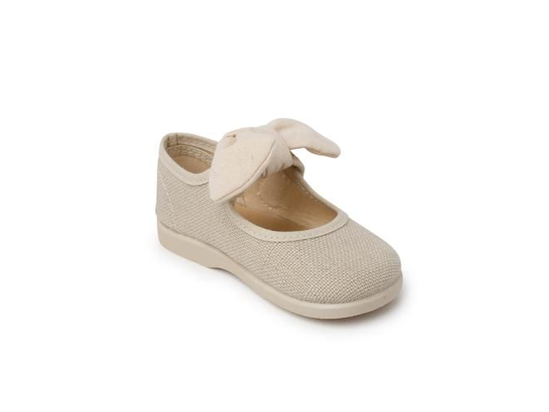 Merceditas Tokolate Lino Beige 4