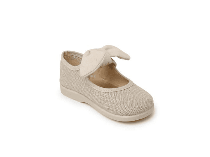 Merceditas Tokolate Lino Beige 4