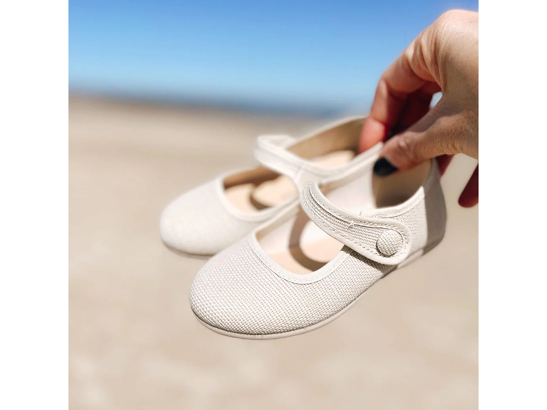 Merceditas Tokolate Lino Beige 3