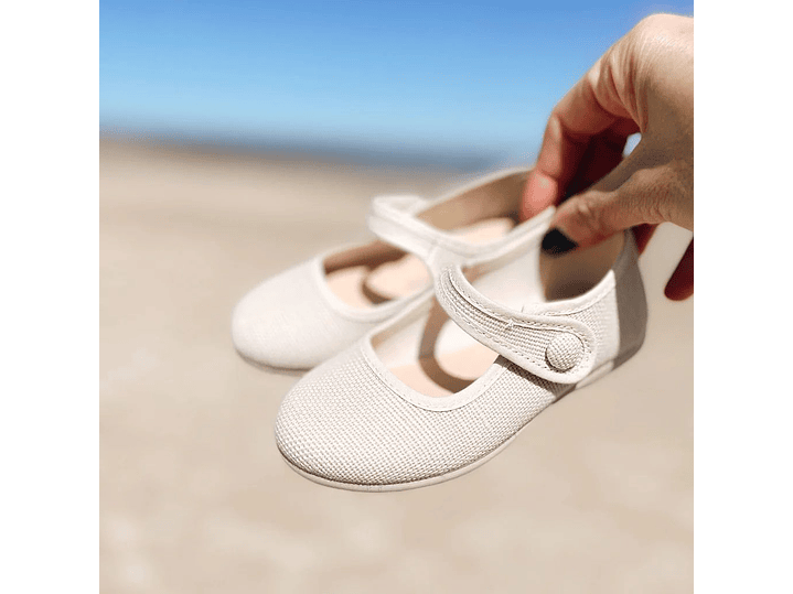 Merceditas Tokolate Lino Beige 3