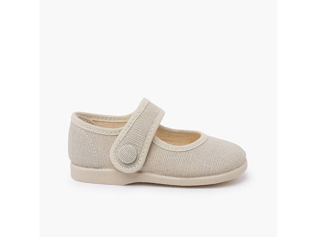 Merceditas Tokolate Lino Beige 4