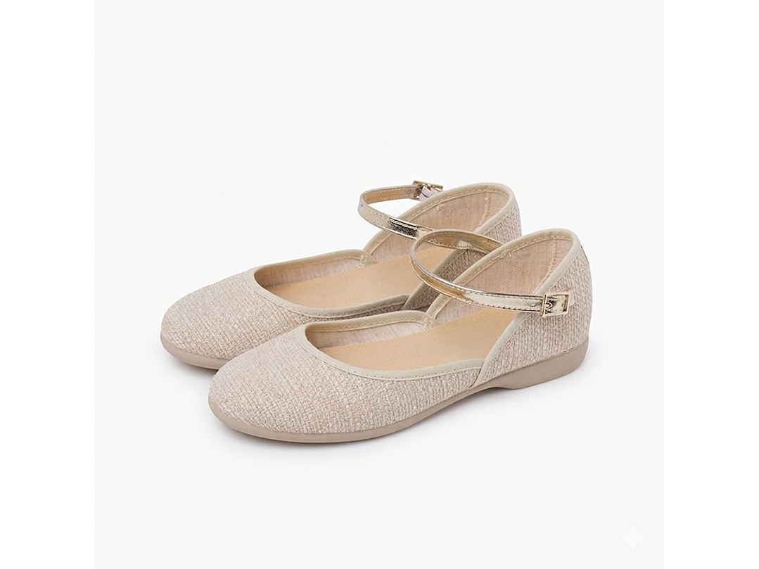 Merceditas Tokolate Lino Beige 2