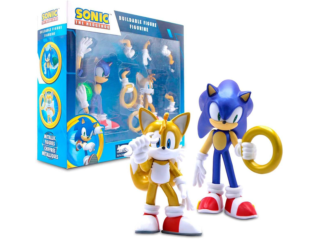  Figuras de acción oficiales de Sonic The Hedgehog Metallic 1
