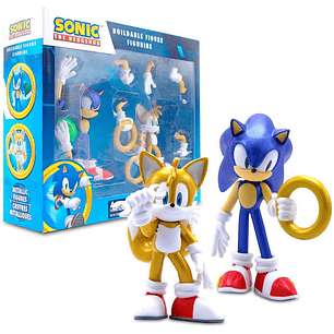  Figuras de acción oficiales de Sonic The Hedgehog Metallic