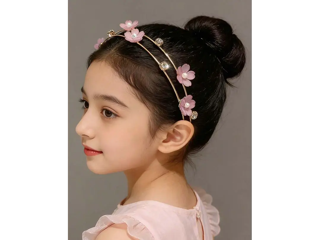 Diadema Flor Rosa  1