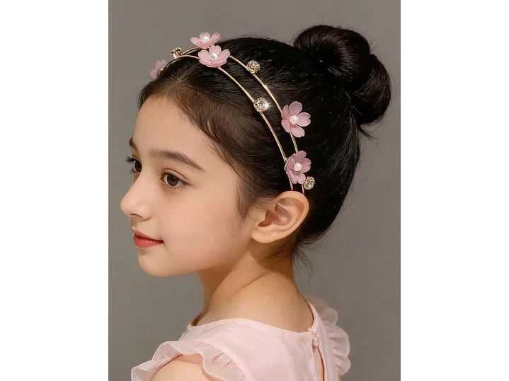 Diadema Flor Rosa  1