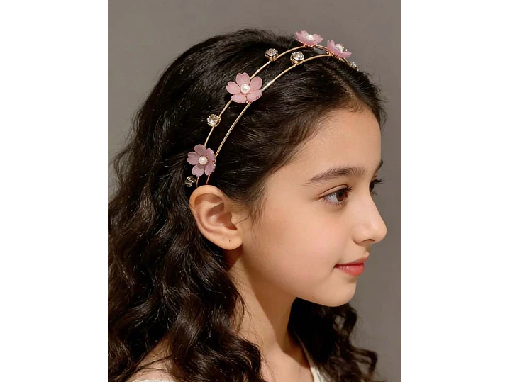 Diadema Flor Rosa  2