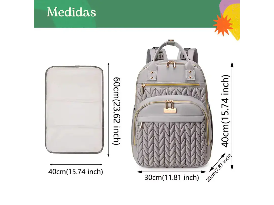 Pañalera Morral Acolchada 7