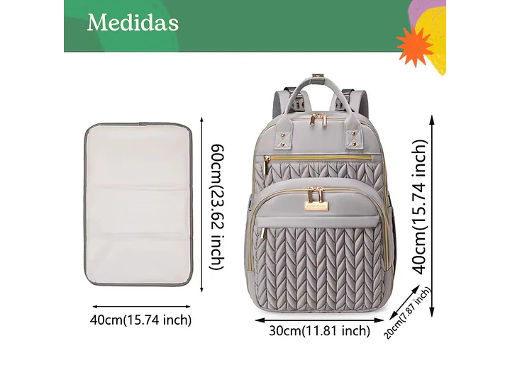 Pañalera Morral Acolchada 7