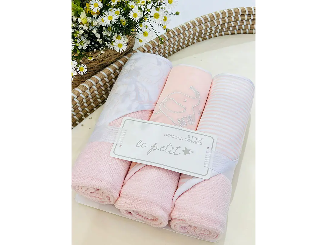 Set Toalla Con Capucha *3 1