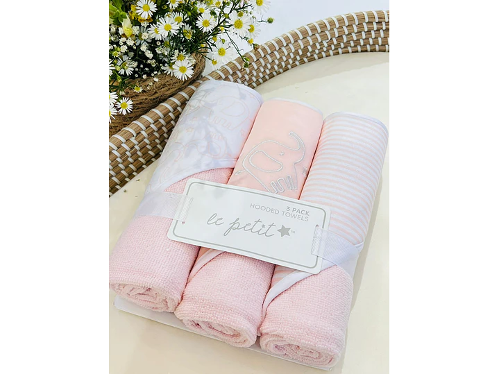 Set Toalla Con Capucha *3 1