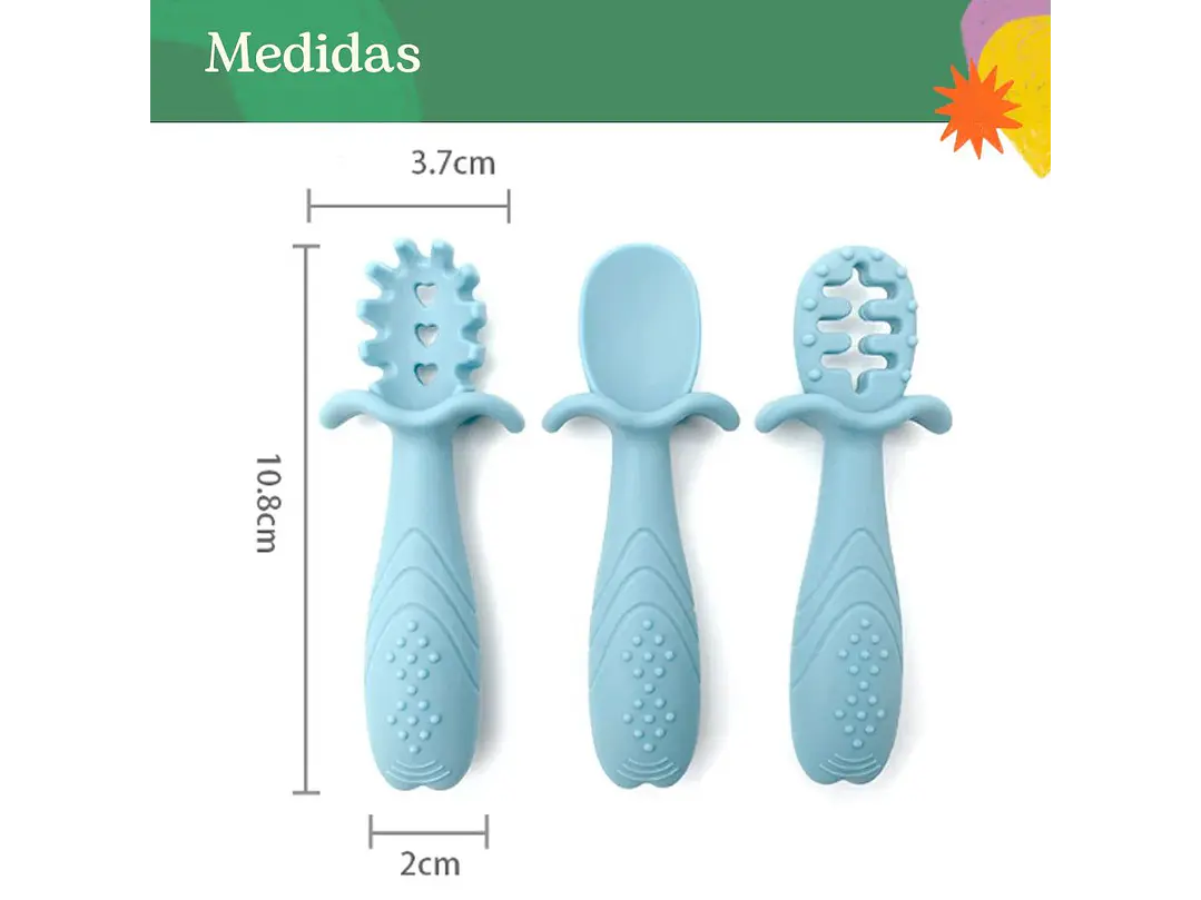 Precucharas De Entrenamiento En Silicona Sin BPA  6