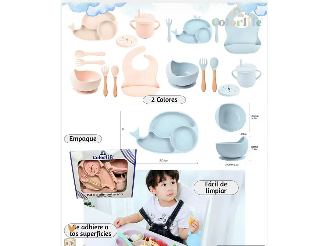 Kit Alimentacion Complementaria x 10 Piezas 1