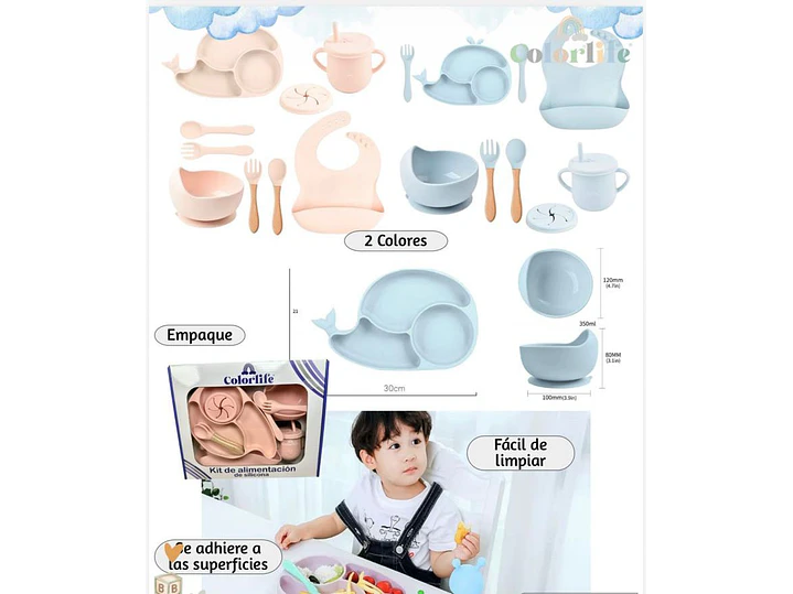 Kit Alimentacion Complementaria x 10 Piezas 1