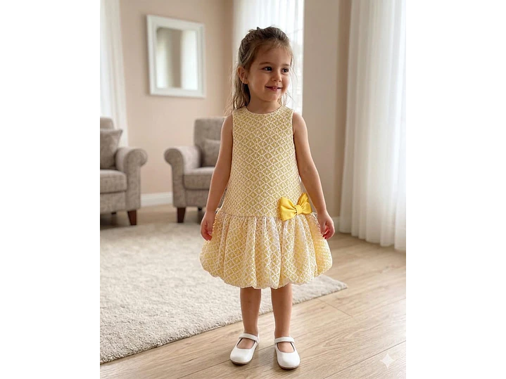 Vestido Erika Snurbusch Amarillo 1