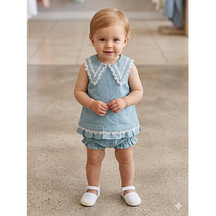 Vestido Lino Español Hortencia