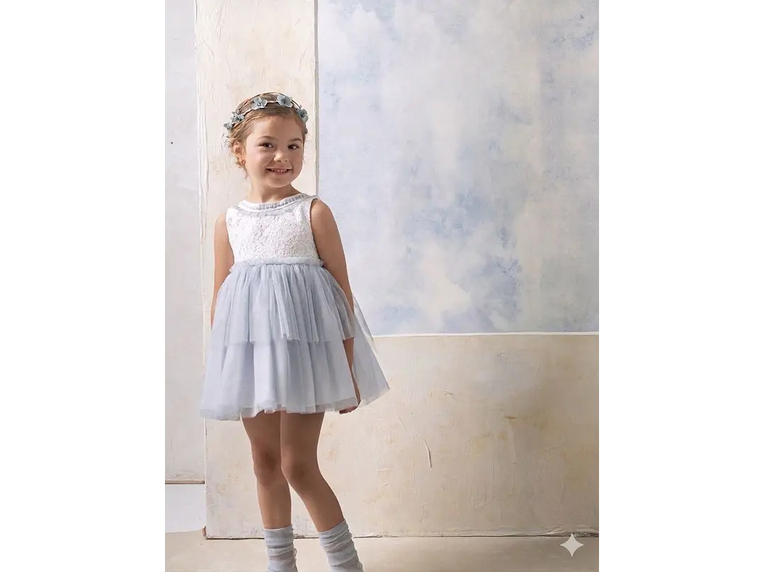 Vestido Romantico tull - Encajes Español 1