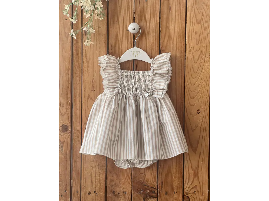 Vestido Lino Vale Rayas 1