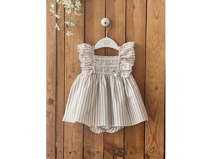 Vestido Lino Vale Rayas 1