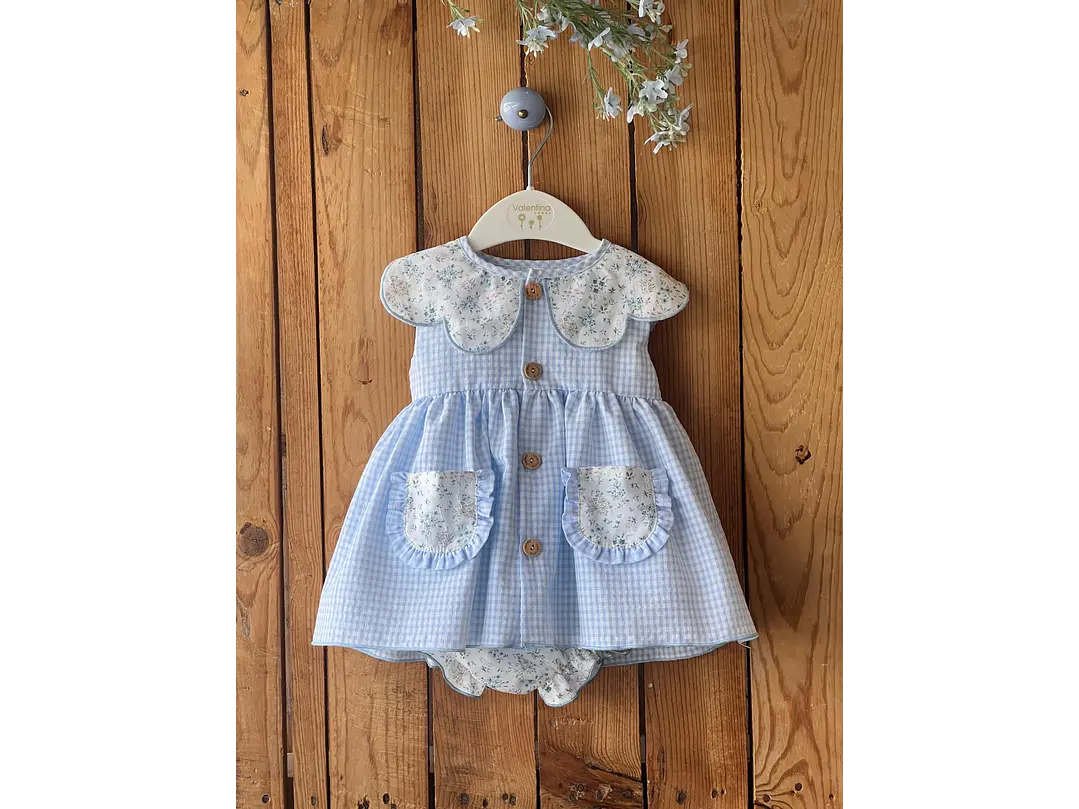 Vestido Español Vale Cuadros  2