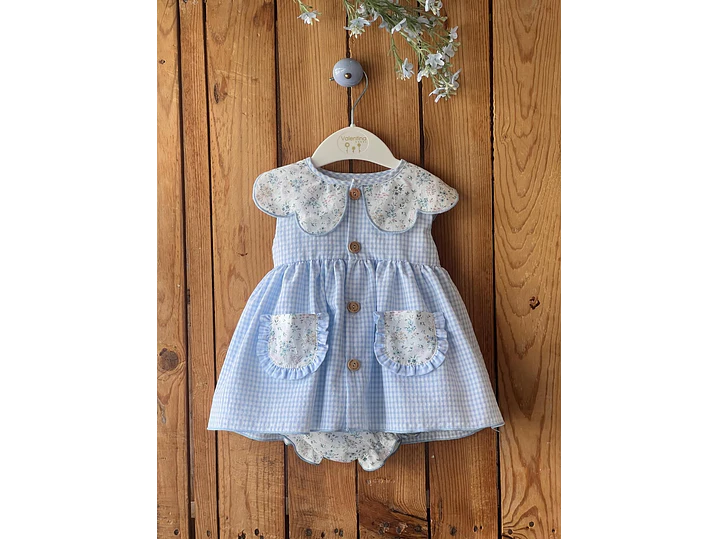 Vestido Español Vale Cuadros  2