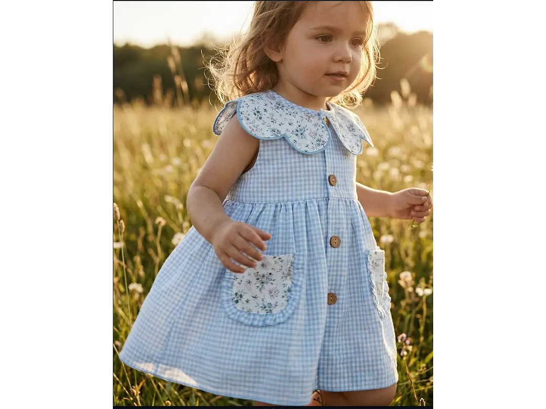 Vestido Español Vale Cuadros  1