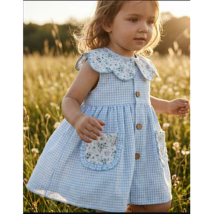 Vestido Español Vale Cuadros 