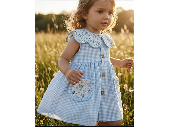 Vestido Español Vale Cuadros  1