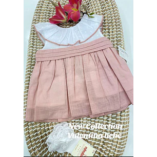 Vestido Español Lino-Plumeti Aurora