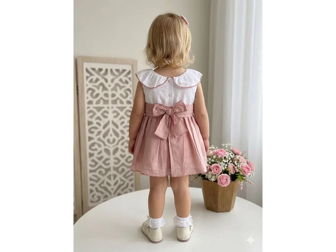 Vestido Español Lino-Plumeti Aurora 2