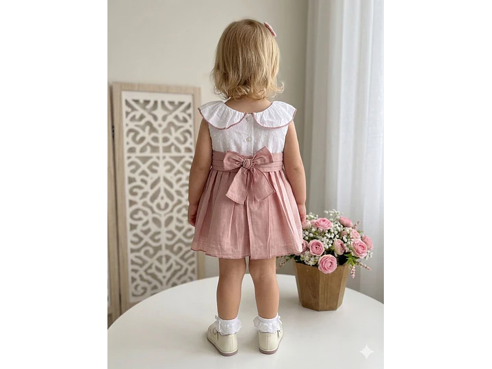 Vestido Español Lino-Plumeti Aurora 2