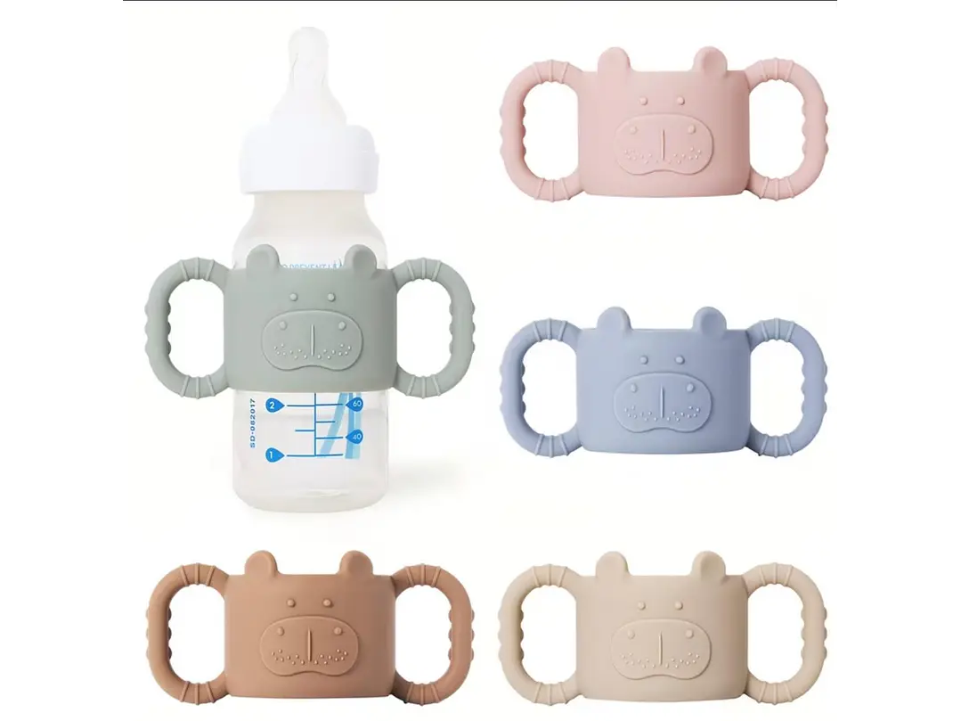 Asa De Silicona Para Biberon Rosa Palo 1