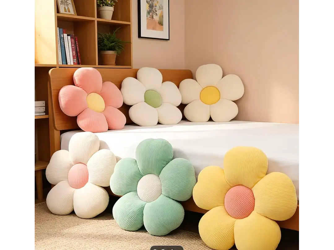 Cojin Flor Amarilla-Rosa 1