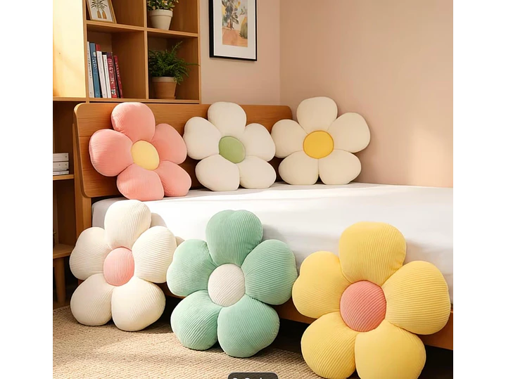 Cojin Flor Amarilla-Rosa 1