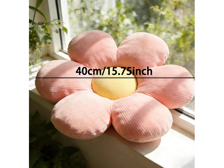 Cojin Flor Amarilla-Rosa 2