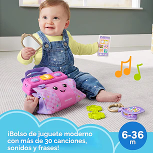 Fisher-Price Bolsa de juguete de aprendizaje para bebés,