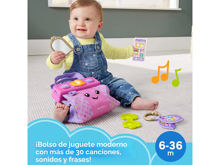 Fisher-Price Bolsa de juguete de aprendizaje para bebés, 1